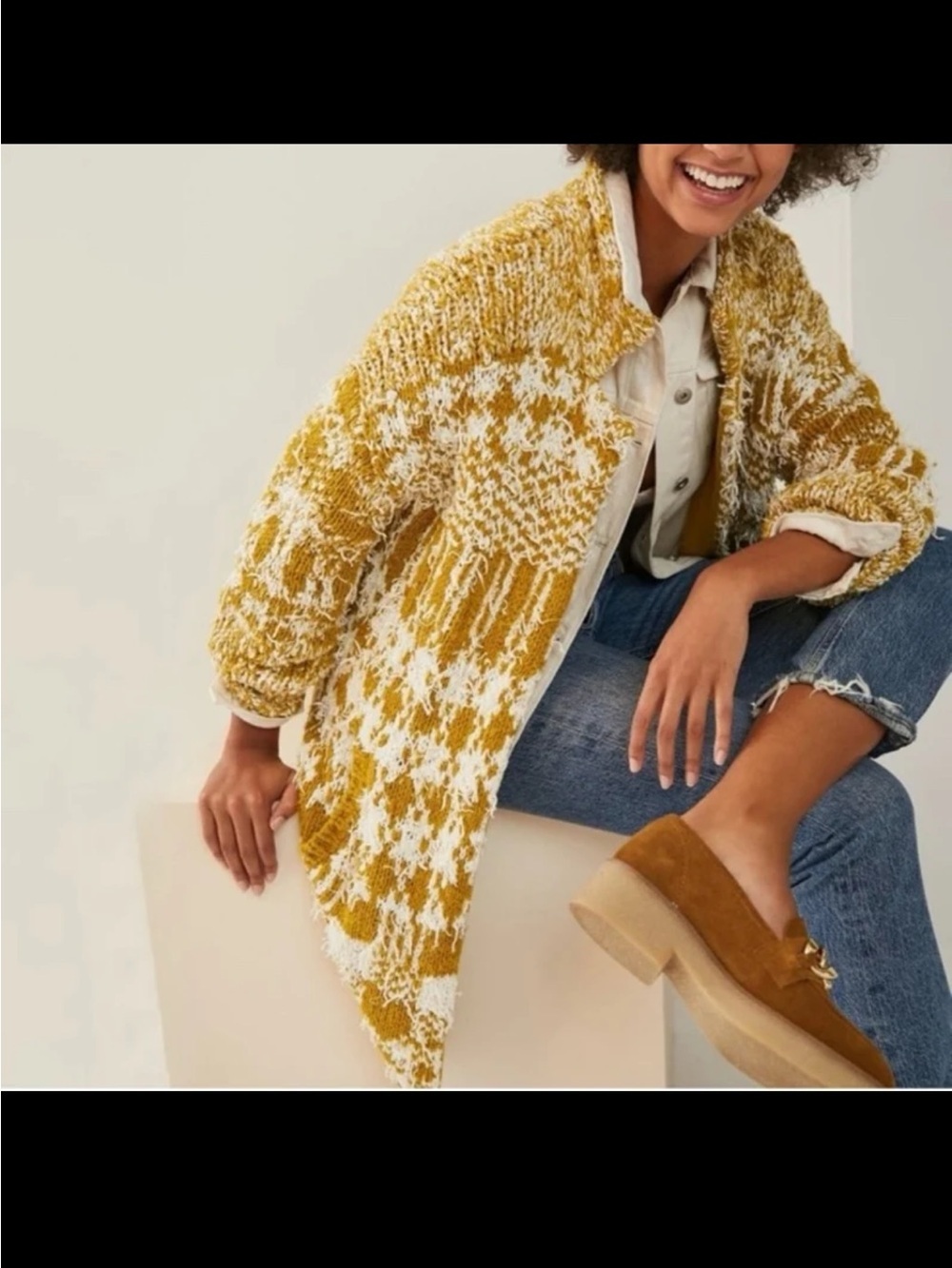ANTHROPOLOGIE Shaina Sweater Coat fits up to a Large - Picture 3 of 12